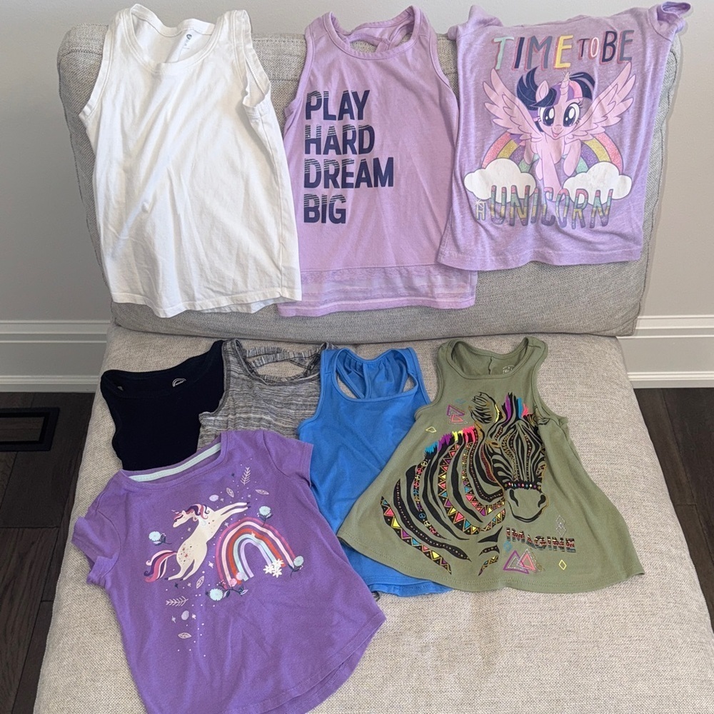 Bundle of unicorn Graphic Tank Tops and T-shirts